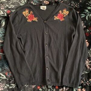 Bon worth floral cardigan cottagecore Whimsigoth